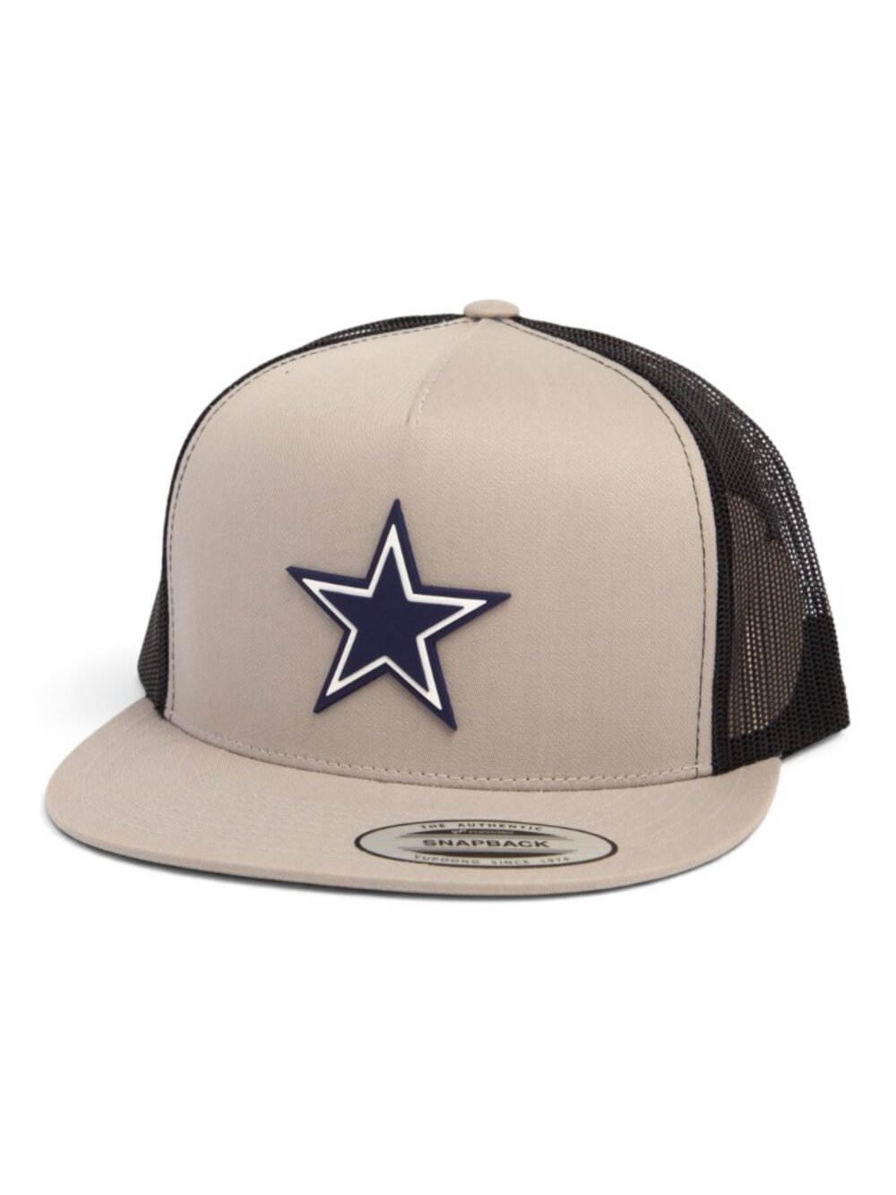 Dallas Cowboys 3D YP Snapback Flat Bill Trucker Hat- Silver/ Black